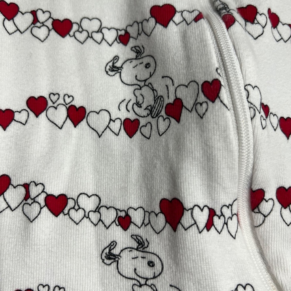 Janie and Jack Snoopy footed pajamas - Picture 3 of 4